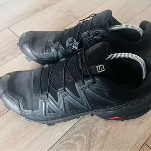 Salomon Speedcross 5 Gore-Tex GTX Trail Running Shoes Size 10.5 Black/Phantom